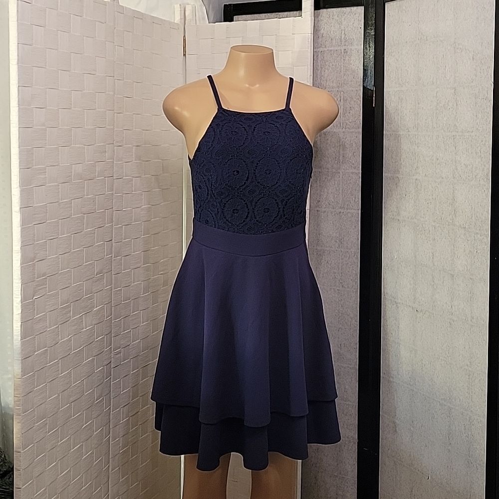 BRAND NEW DIANE LACE SLIT CUTOUT MINI DRESS - Picture 5 of 14